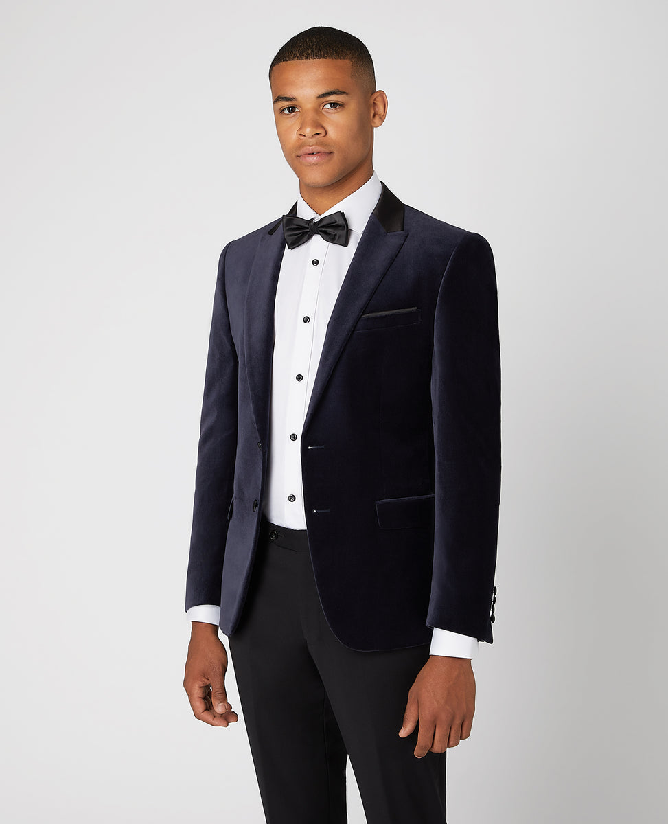 Midnight blue clearance velvet jacket