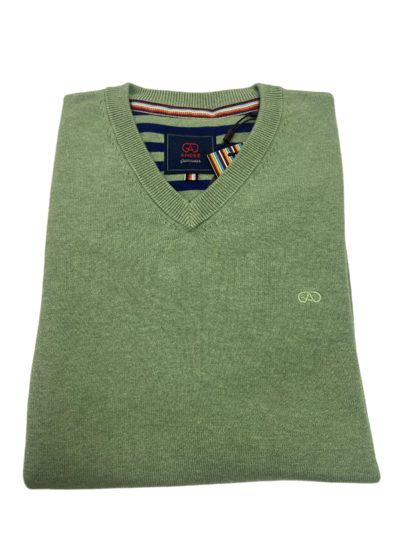 andre mens sage sweater