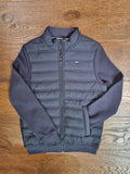 diesel gibson zip through boys navy jacket