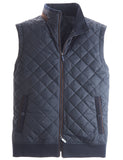 Navy quilted gilet