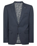 Reums Men's Navy Small Check Suit