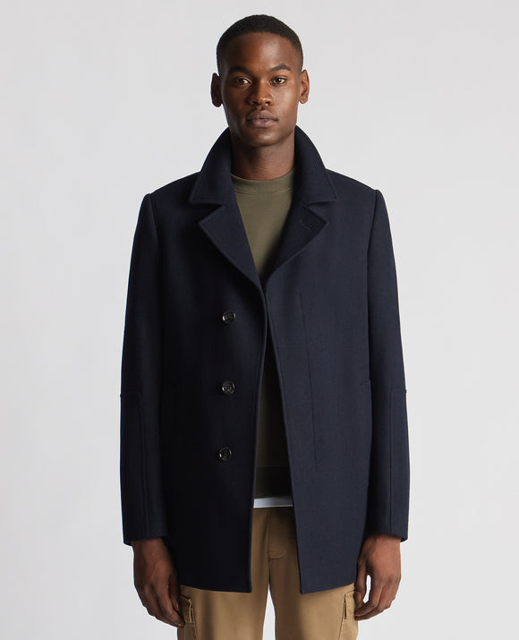 Remus  Navy Overcoat 