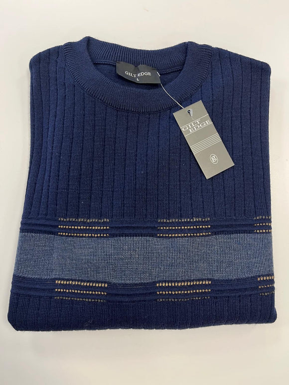 Phillipsmenswear Gilt Edge Navy Jumper