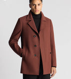 (Remus Uomo Mens Wool Overcoat Terracota