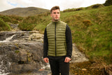 Phillipsmenswear mac in a sac gilet khaki