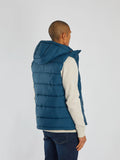 Men's gilet with hood