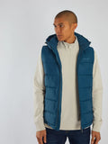 Diesel Midnight Teal Gilet with Hood