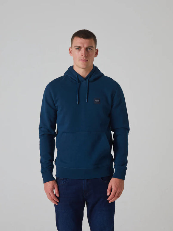 diesel theo midnight teal hoodie