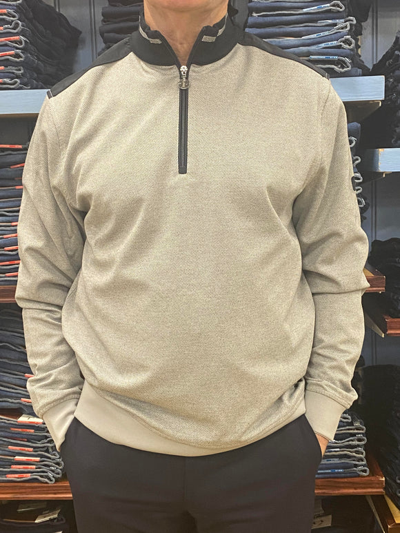 6th sense 1/4 zip sweater grey