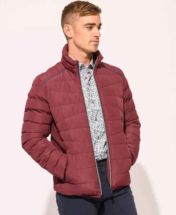 Burgundy fall jacket best sale